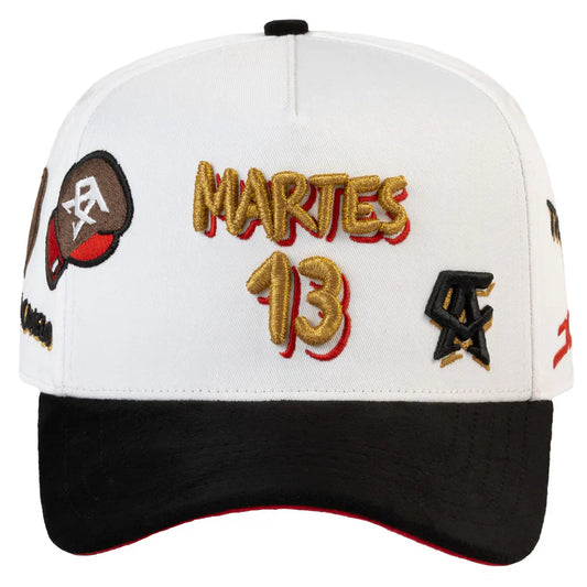 LUIS R CONRIQUEZ x JC HATS "MARTES 13 WHITE"